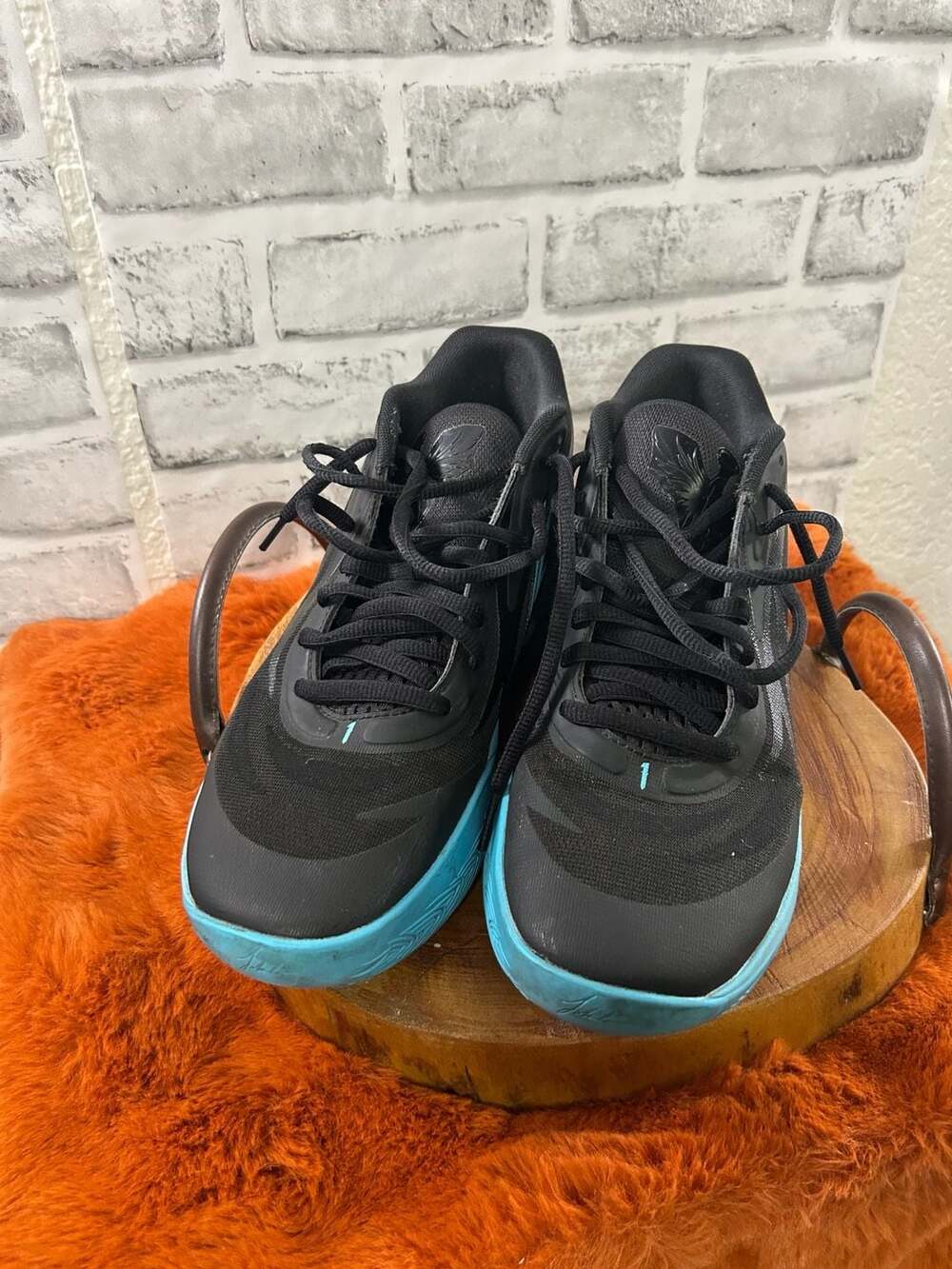 Puma MB.02 Phenom LaMelo Ball Basketball Shoes Black and Blue